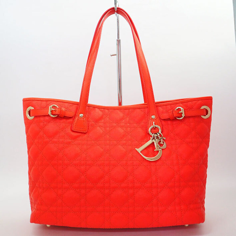 Christian Dior Logo Charm Panarea Tote Bag